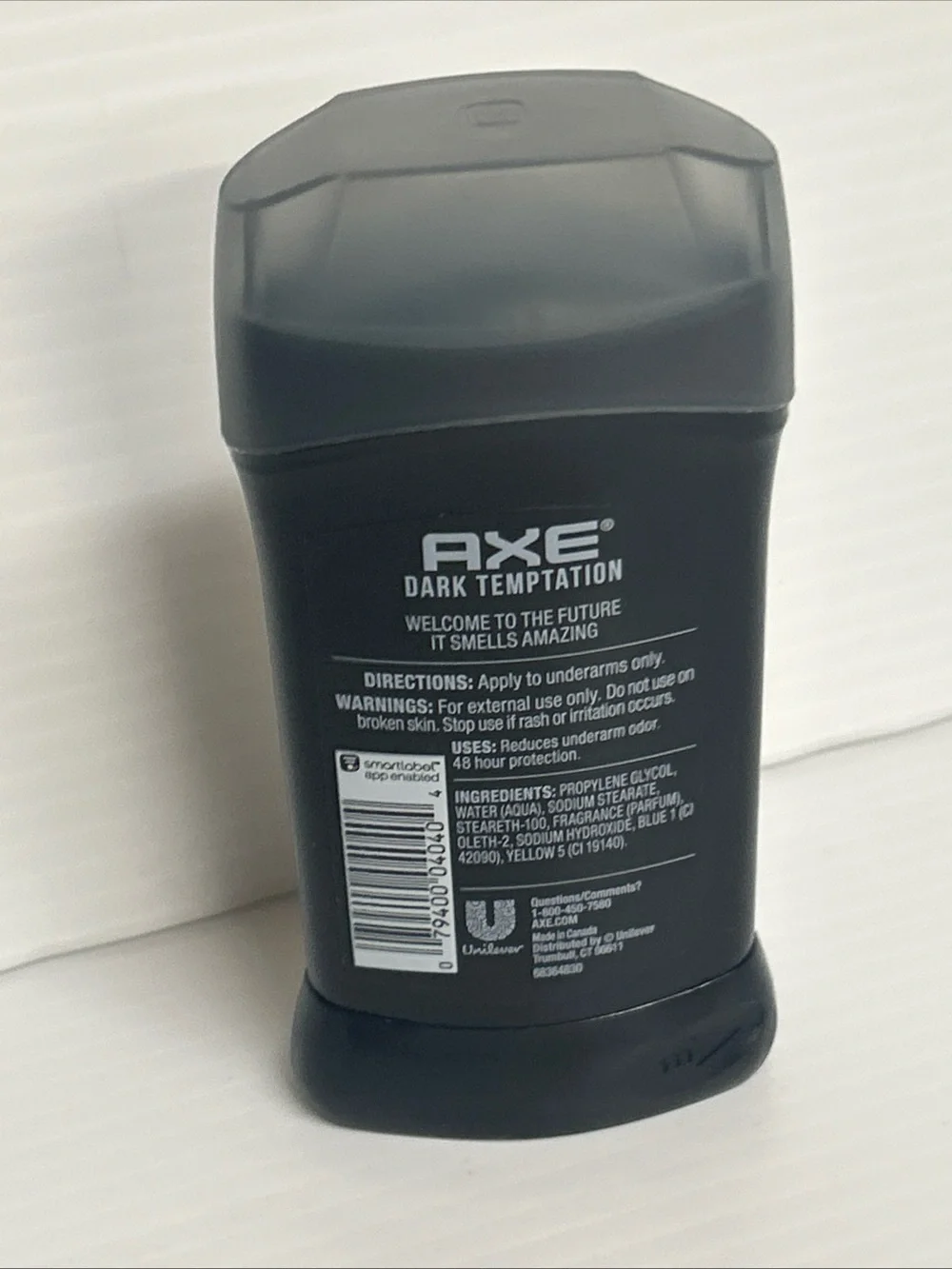 New Axe Dark Temptation Clear Formula Men’s Deodorant Dark Chocolate Scent 3oz